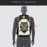 3-D HIMALAYAN OWL HEMP BACKPACK - 48 L Laptop Office/School/Travel/Business Backpack- Fits Up to 17.3 Inch Laptop Notebook