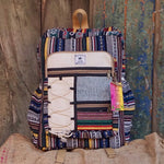 Vintage Multi color Four-Zip HEMP BACKPACK - 48 L Laptop Office/School/Travel Backpack- Fits Up to 17.3 Inch Laptop Notebook (Both Male and Female)