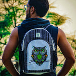 3-D HIMALAYAN OWL HEMP BACKPACK - 48 L Laptop Office/School/Travel/Business Backpack- Fits Up to 17.3 Inch Laptop Notebook