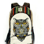 3-D HIMALAYAN OWL HEMP BACKPACK - 48 L Laptop Office/School/Travel/Business Backpack- Fits Up to 17.3 Inch Laptop Notebook